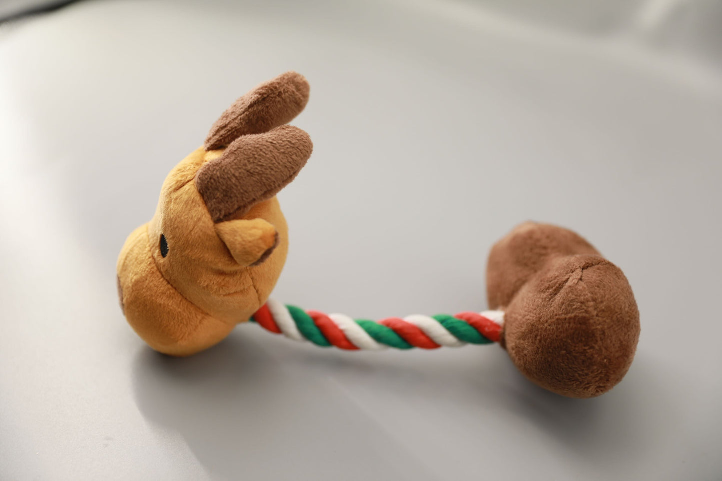 Festive Reindeer Tug & Chew Dog Toy