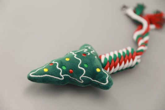Deck the Paws Christmas Tree Tug Toy