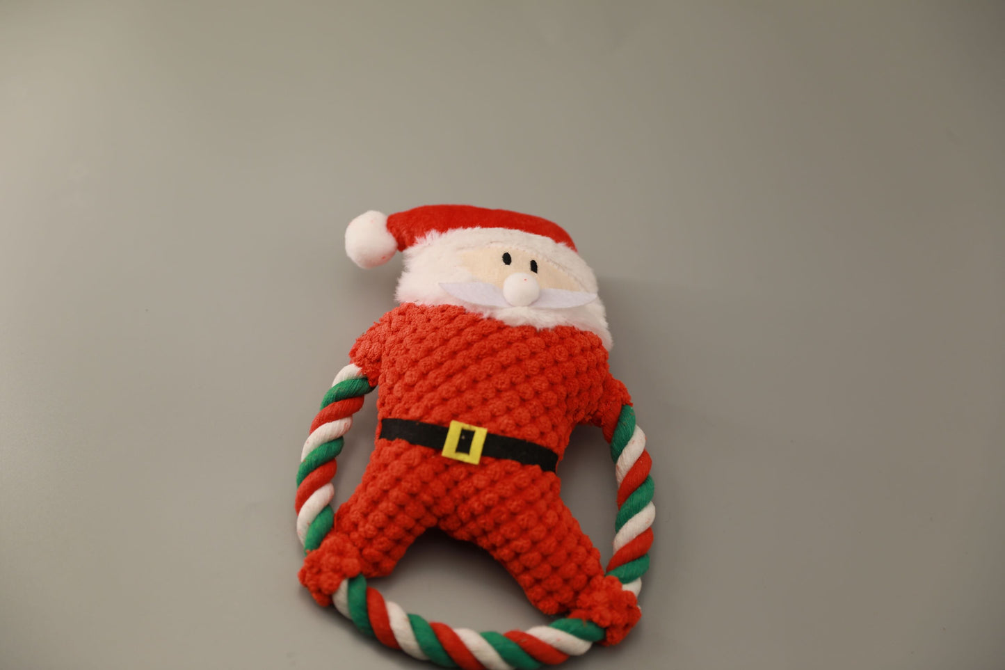 Santa Claus Christmas Ring Dog Toy