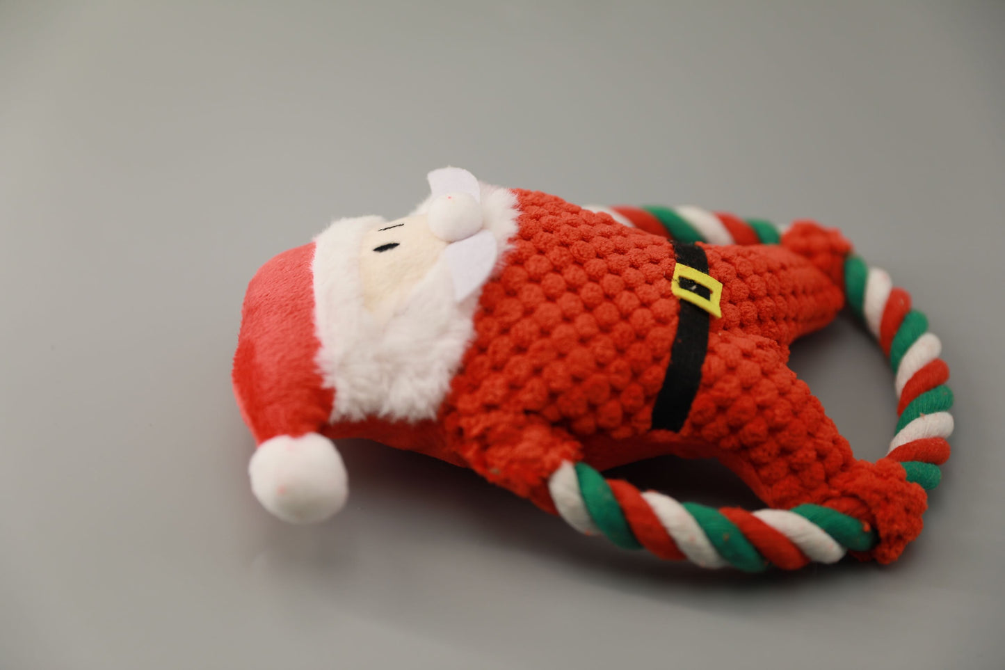Santa Claus Christmas Ring Dog Toy
