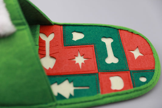 Santa's Slipper Christmas Dog Toy