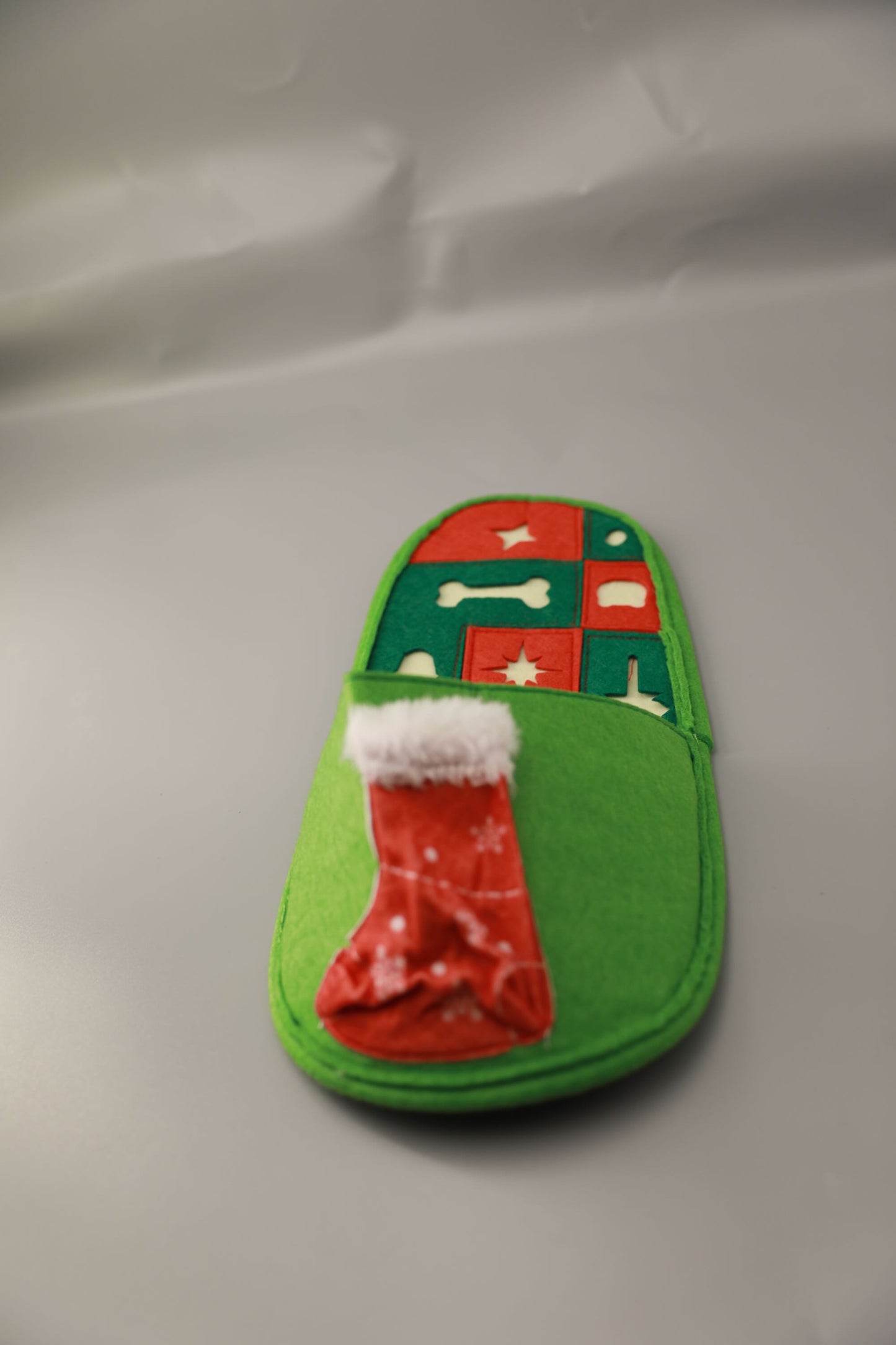 Santa's Slipper Christmas Dog Toy