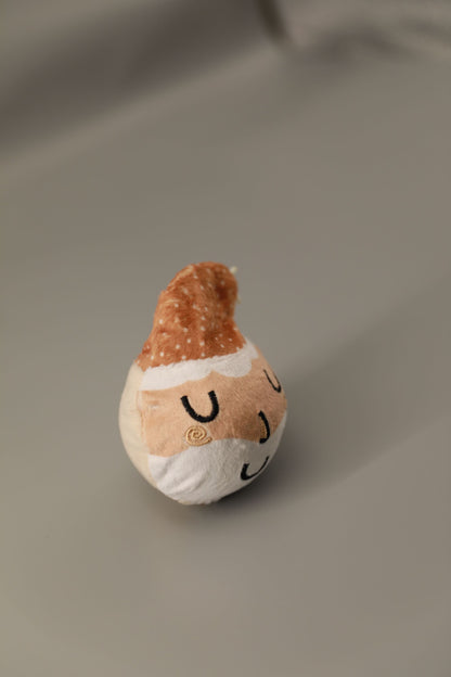 Jolly Mini Santa Squeaky Plush Ball